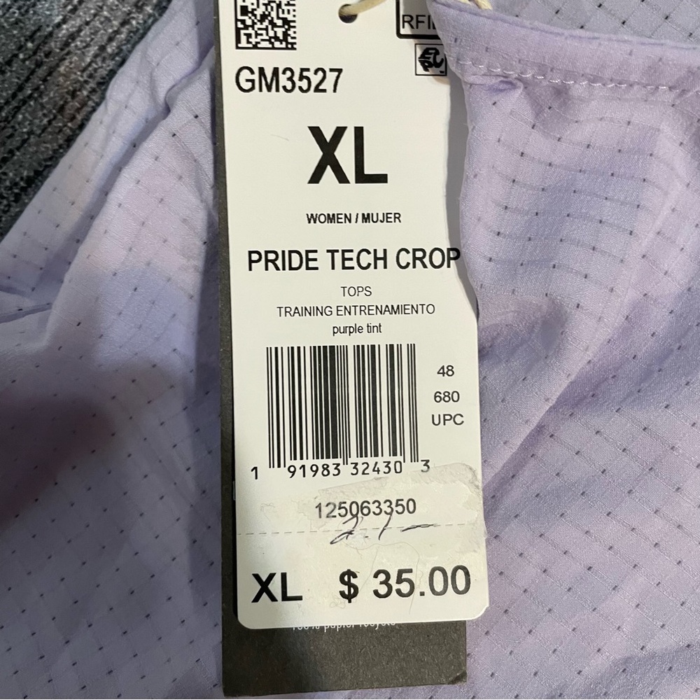 Adidas Women’s Pride Tech Crop Tank Top - Picture 14 of 16